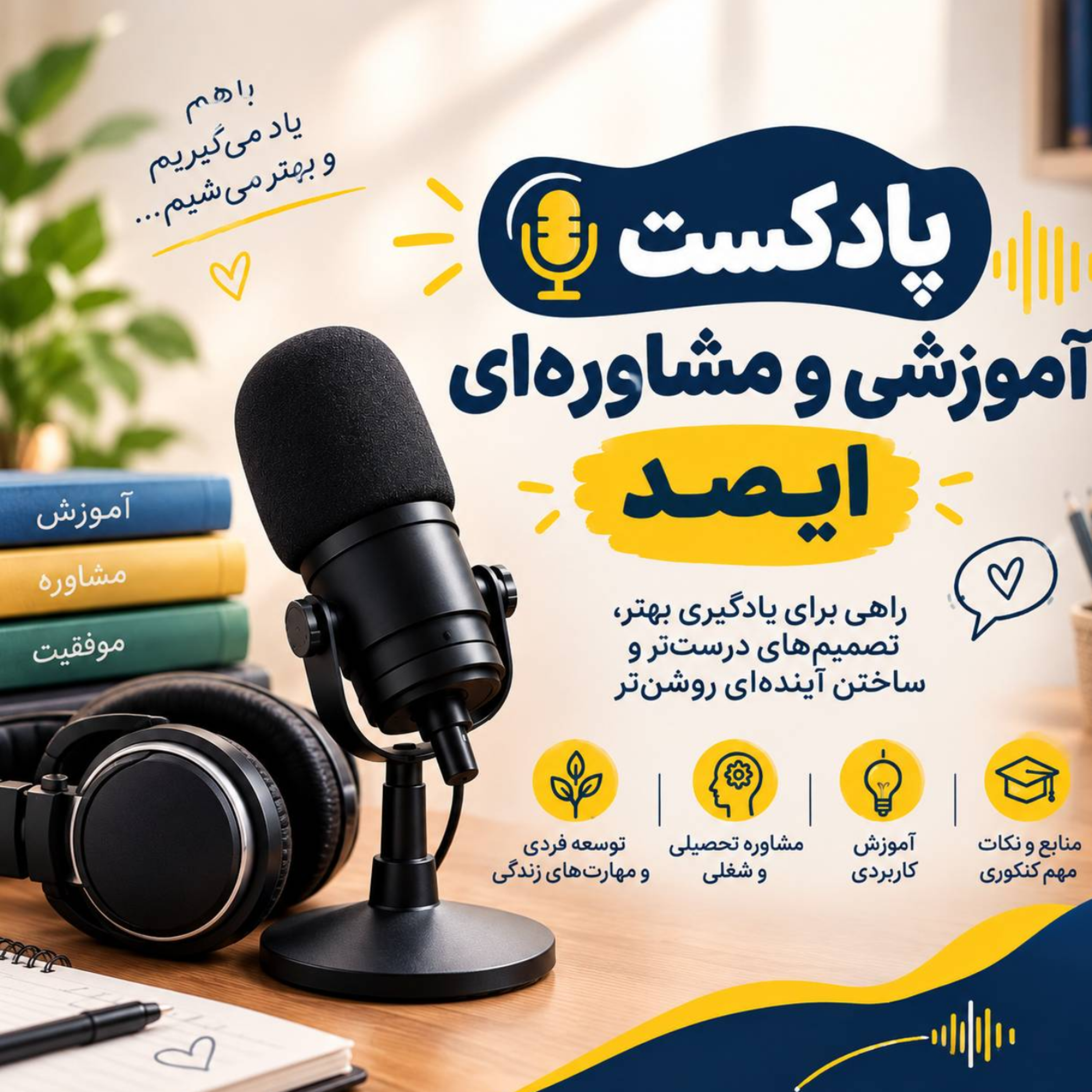 کاور پادکست آموزشی و مشاوره ای آی صد