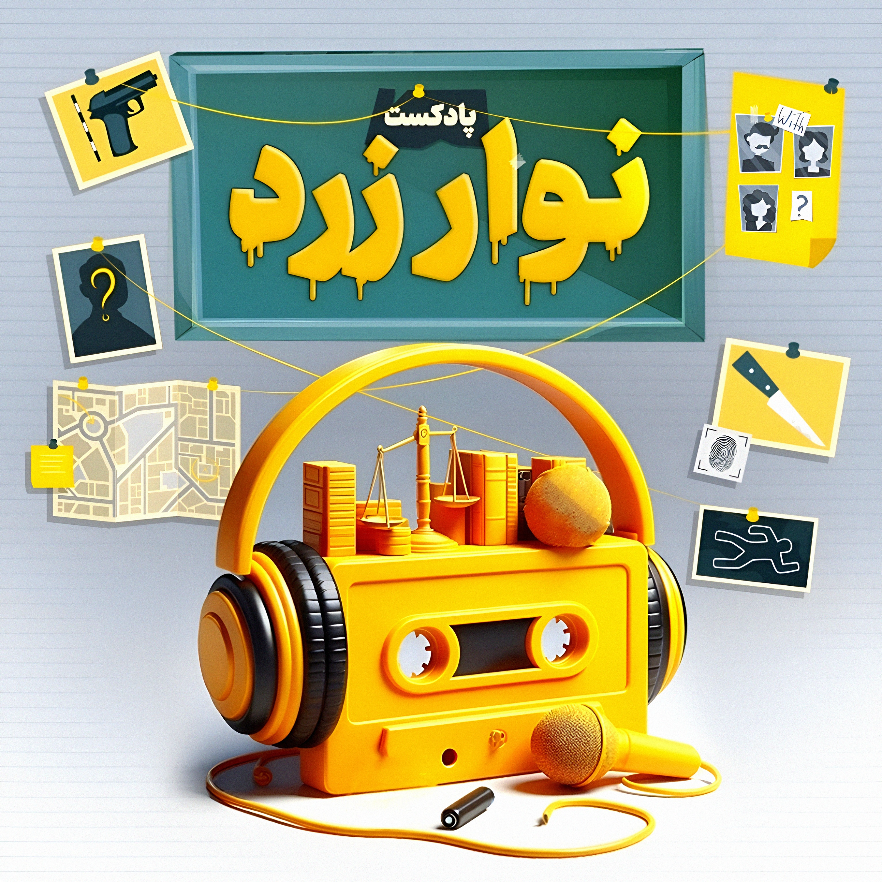 کاور پادکست نوار زرد
